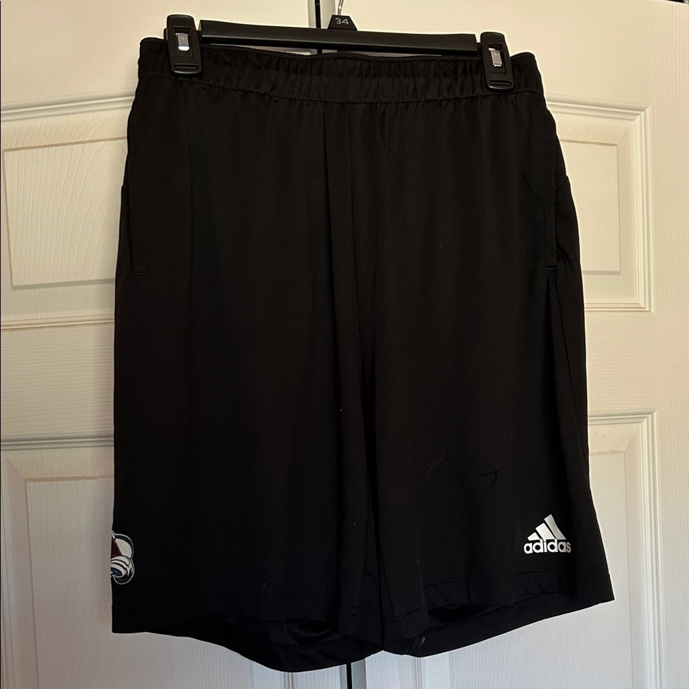 Men’s Adidas Team Issued Colorado Avalanche Athletic Shorts - Black